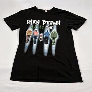 Chris Brown 11:11 2024 Graphic Print Tour T-Shirt Adult Womens Unisex Cotton S